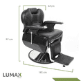 thumbnail image 5 of Sillon Barbero Peluqueria Estetica LUMAX Rudo Reclinable ZGB-123, 5 of 5