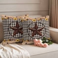thumbnail image 2 of Texas Star Pillow Covers 2 Pack Country Star Sunflower Pillowcase Waterproof Outdoor Throw Pillow Cover for Patio Garden Square Cushion 16”x16”, 2 of 9