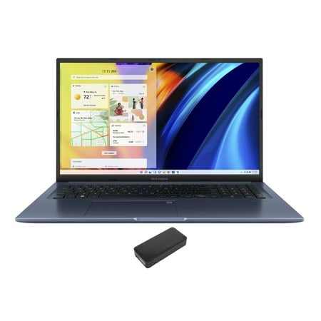 ASUS Vivobook 17X S1703 Home/Business Laptop (AMD Ryzen 7 5800H 8-Core, 17.3in 60Hz Full HD (1920x1080), AMD Radeon, 16GB RAM, 4TB PCIe SSD, Wifi, Win 10 Pro) with DV4K Dock