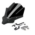 thumbnail image 1 of Cubierta de parabrisas de motocicleta Colamx Deflector de viento delantero negro, 1 of 8