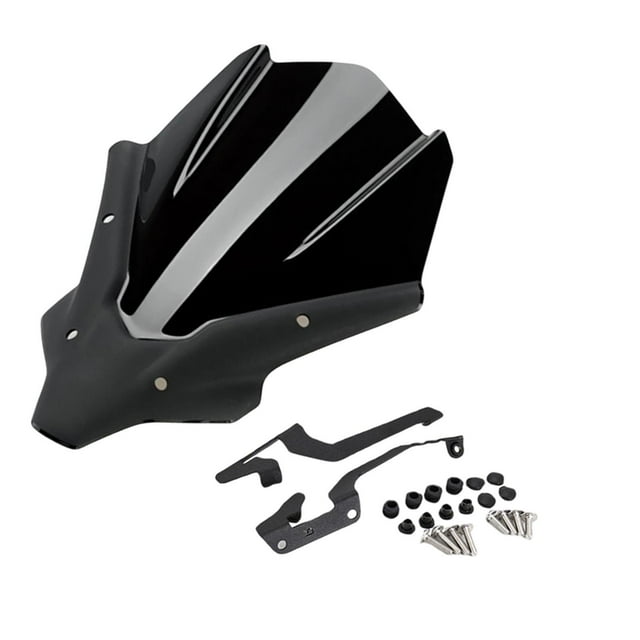 Cubierta de parabrisas de motocicleta Colamx Deflector de viento delantero negro