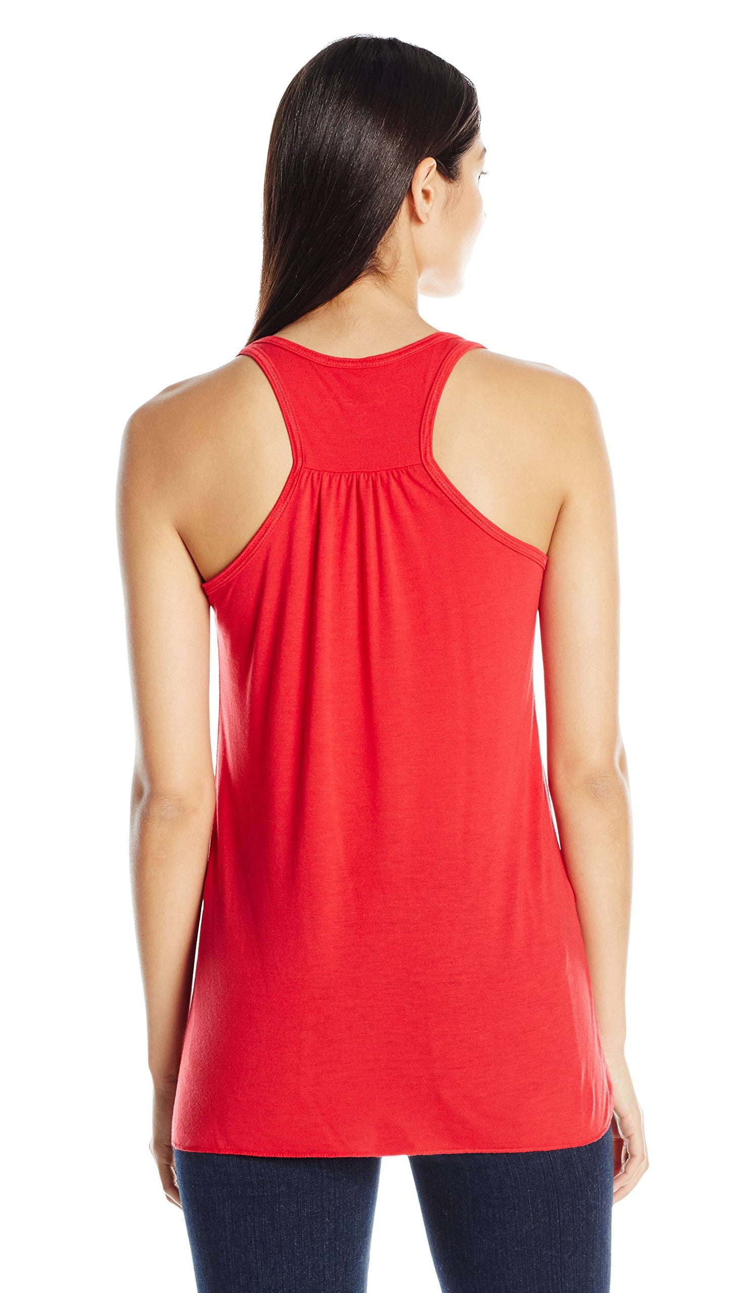 Women's Anchor Printed Flowy Racerback Tank Top