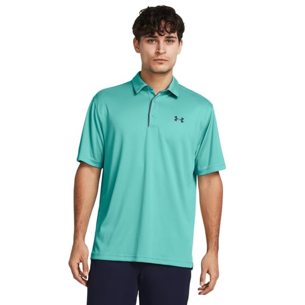 Polo de Golf Under Armour Tech para Hombre, Talle XS, Verde Wave