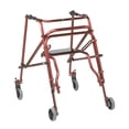 thumbnail image 5 of Inspirado en el andador posterior ligero Drive Nimbo 2G Mobility Aid con asiento, grande, color rojo castillo, 5 of 5