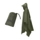 thumbnail image 3 of Poncho de lluvia con capucha Chaqueta de lluvia Impermeable Impermeable para exteriores Montar Deportes Verde oscuro, 3 of 9