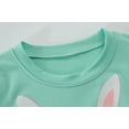 thumbnail image 3 of FEDPOP Toddler Girls Easter Bunny Pajamas Summer Clothes Short Set 4T, 3 of 8
