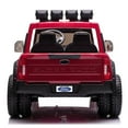 thumbnail image 4 of Ford F450 Kids 24V 2 Seater Electric Ride-On Truck Car w R/C Parental Control Remote, LED Foam wheels + Underbody LED Kit, MP3 + Wireless Music Streaming, Car Cover, Vegan Leather Seat, 4 of 12