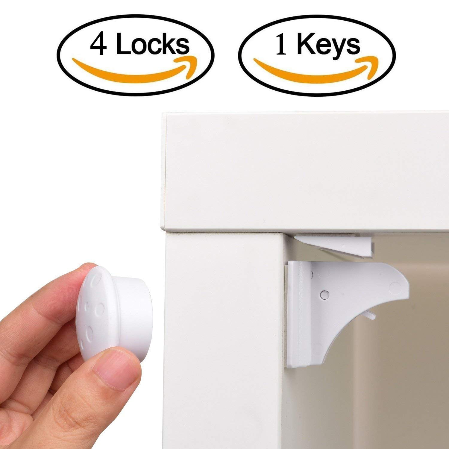 8x Invisible Magnetic Baby Child Pet Proof Cupboard Door Drawer Safety Lock 