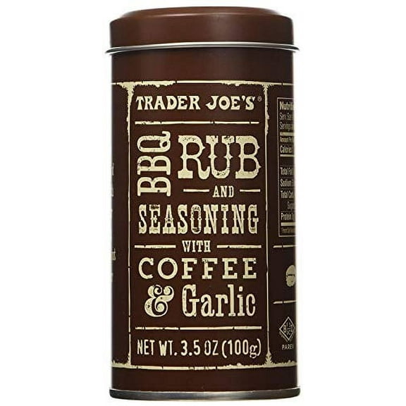 Trader Joe's BBQ Rub and Seasoning with Coffee & Garlic (Pack of 2)