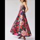thumbnail image 4 of Vestido Maxi Floral para Mujer, Sin Mangas, Espalda Descubierta, Corte A, , Fluido, con Espalda Hueca y Tirantes Finos Rojo M, 4 of 8