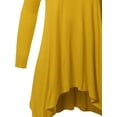 thumbnail image 4 of FashionOutfit Women's Casual Asymmetric Hem Long Sleeves Tunic Top - MADE in USA, 4 of 4