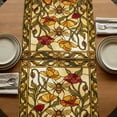 thumbnail image 5 of Table Runners 36 Inches Long Dress Scarves, Vintage Bees Farmhouse Kitchen/Dining Table Runner, Short Coffee Tablerunners, Country Retro Animal Flowers Yellow Brown 13x36 Inch, 5 of 9