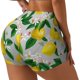 thumbnail image 1 of Fotbe Lemon Seamless Pattern Oil Painting Effect Shorts Sin Costuras – Shorts Deportivos de Cintura Alta para Mujer, Elásticos para Gimnasio, Yoga, Running o Ciclismo-Medium, 1 of 8