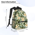 thumbnail image 4 of Lsque Lilies Flowers Classic Casual Backpack - Large Capacity Water-Resistant Backpack for School, Work, Travel, and Outdoor Activities, 4 of 8