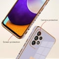 thumbnail image 2 of Compatible with Samsung Galaxy A52 Case Love Heart Plating Electroplate Luxury Elegant Case Camera Protector Soft TPU Shockproof Protective Corner Back Cover Galaxy A52 Case -Purple, 2 of 10