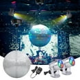 thumbnail image 2 of Yescom 12" Large Disco Ball with Motor and Lights 6RPM Rotator & 2PCS 3W RGB Spotlights for 70s 80s Party DJ Bands Studio Event, 2 of 7