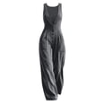 thumbnail image 5 of Edvintorg Women's Casual Loose Jumpsuits One Piece Sleeveless Wide Leg Long Rompers with Pockets Plus Size Clothes for Women, 5 of 8
