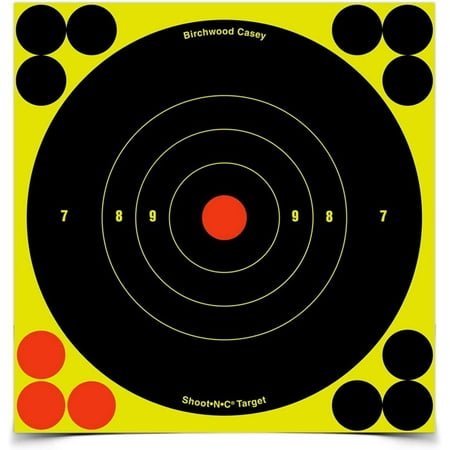 Birchwood Casey Shoot-N-C Bull s Eye Target 8-Inch Pack of 6 with 72 Pasters