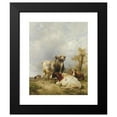 thumbnail image 2 of Thomas Sidney Cooper 15x18 Black Modern Framed Museum Art Print Titled - A Bull and Cows in a Landscape (1825), 2 of 5