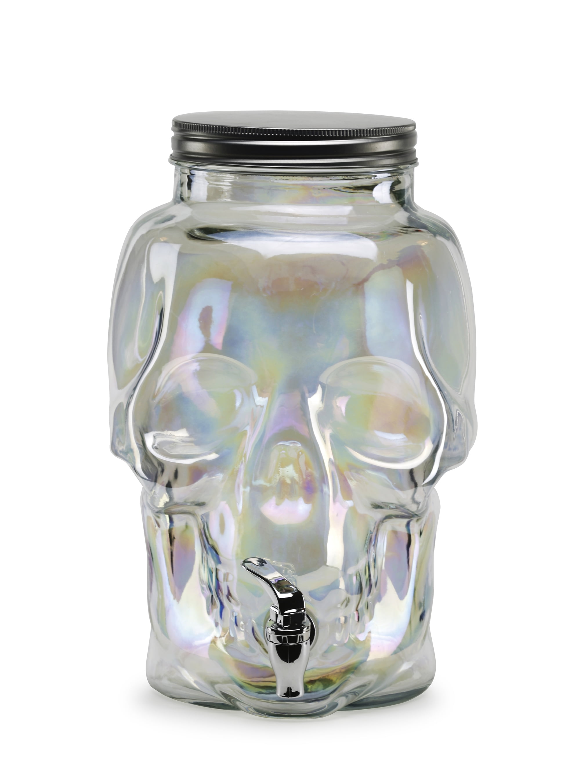 Way To Celebrate Luster Glass Skull Dispenser Deal BrickSeek
