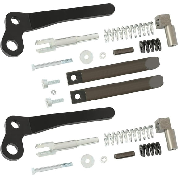 Kojem Left & Right Lever Kit for Bobcat 630 631 632 641 642 643 645 653 751 753 763 773 7753 S130 S220 S250 S300 Replacement for 6724776 6724775 Bob-Tach Lever Steel Black