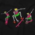 thumbnail image 2 of Cool Skeletons Skateboarding Tricks Men's Graphic T Shirt Tees Brisco Brands S, 2 of 6