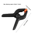 thumbnail image 4 of Rdeghly 10pcs 2inch A Type Black Multifunctional Plastic Spring Clamp Clip DIY Woodworking Tool, Plastic Spring Clamp, 2 inch Spring Clamp, 4 of 8