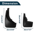 thumbnail image 3 of Unique Bargains Mud Flaps Splash Guards for Mercedes Benz GLE (WIth Pedal) 2020-2023 High Configuration W/Mount Accessories Mud Guards Front and Rear 1 Set, 3 of 6