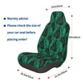 Naloa Mint Bird Feathers Car Seat Covers Universal Front Seat Coves for