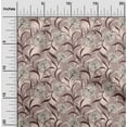 thumbnail image 2 of oneOone Cotton Jersey Brown Fabric Floral Retro Sewing Material Print Fabric By The Yard 58 Inch Wide, 2 of 5