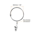 thumbnail image 2 of 14 Pcs Drapery Curtain Rings with Clip 2-Inch Silver Metal Openable Hangers, 2 of 4