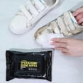 thumbnail image 3 of Shoe Wipes Cleaner Disposable Sneaker Wipes White Shoes Wipes Removes Dirt Stains for Home Travel, 3 of 5