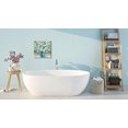 thumbnail image 6 of country style Modern Bathroom Wall Decor Blue Green White Flower Canvas Print Picture Both Gift And Wall Art To Hang In Dining Room Kitchen Office Living Room Bedroom, 6 of 6