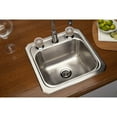 thumbnail image 4 of Elkay Celebrity Stainless Steel 15" x 15" x 6-1/8", Single Bowl Top Mount Bar Sink Brushed Satin, 4 of 6
