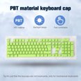 thumbnail image 2 of Tmvgtek 104 Uds Teclado Mecánico Pbt Keycap Ordenador Pc Key Cap Set (Verde Manzana), 2 of 6