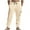 Khaki, variant on HomeGardon Cargo Pants for Men Men Casual Fashion Breathable Exercise Draw Rope Waist Multiple Pockets Zipper Cargo Pants Bind The Feet Pants,S-XXXL