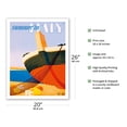 thumbnail image 2 of Summer in Italy - Bow of a Italian Fishing Boat - Vintage Travel Poster by Alfredo Lalia c.1951 - Fine Art Matte Paper Print (Unframed) 20x26in, 2 of 4