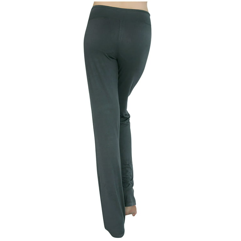 JGTDBPO Plus Size Bootcut Yoga Flare Leggings For Women High Waisted  Crossover Workout Lounge Bell Bottom Jazz Dress Pants Long Palazzo Pants 
