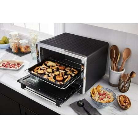 KitchenAid - Dual Convection Countertop Oven with Air Fry and Temperature Probe - KCO224 - Black Matte