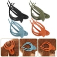 thumbnail image 3 of Shisuyan French Style Hair Barrettes Matte Black 4Pcs 3.7X2.1X1.6In, 3 of 8