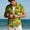 Yellow(New), variant on PNTUTB Summer Hawaiian Short Sleeve Shirt,Men's Fashion Print Casual Collared Button Loose Comfortable Blouse
