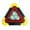 Contain 3 Lamps, variant on jinwen Emergency Warning Triangle Multifunctional Flashlight Essential Supplies Roadside Light for Truck Vehicles Breakdown Accident Contain 1 Lamp