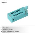 thumbnail image 3 of Universal IC Test ZIF Socket 16 Pin 3.0mm Pitch Microcontroller, Chip, Breadboard, Program IC's, 5 Pack, 3 of 6