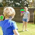 thumbnail image 6 of Outdoor Toys for Kids Toss and Catch Ball, Paddle Ball Game Set, Classic Outdoor Games Sets with 2 Paddles and 1 Balls for Backyards Beach Lawn Suitable for Kids/Family, Blue, 6 of 7