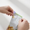 thumbnail image 4 of Rose Flower Potato Chip Clips 5 Pack with Magnetic Storage Box - Cute Kitchen Food Bag Sealers for Chips, Snacks, Pet Food - Keep Food Fresh, Organize Fridge Space, Purple, 4 of 6