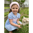 thumbnail image 5 of BemeyourBBs Jesus Love Me Baby Girls Clothes Toddler Baby Girl Easter Dress Outfits Summer Spring Short Sleeve Doll Collar Letter Cross Embroidery A-line Dress, 5 of 9