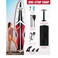 thumbnail image 3 of 11FT Inflatable Stand up Paddle Board Ultra-Thick Durable PVC w/Premium SUP Accessories & Carry Bag |upgraded paddle boards w/ 3 Fish Fin for Paddling |Up to 350LB, 3 of 6