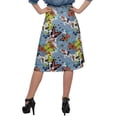 thumbnail image 3 of Moomaya Printed Skirt For Women Poly Spandex Casual Wear Summer Girls Skirt, 3 of 5