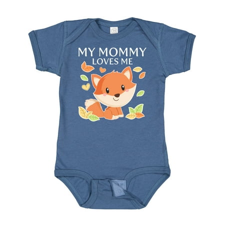 

Inktastic My Mommy Loves Me- Little Fox Gift Baby Boy or Baby Girl Bodysuit