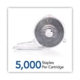 thumbnail image 6 of Cartridge Staples, 0.25" Leg, 0.5" Crown, Steel, 5,000/box | Bundle of 5 Boxes, 6 of 6